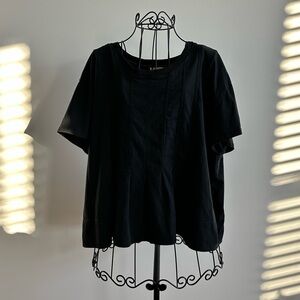 Pilcro Black Short Sleeve Top